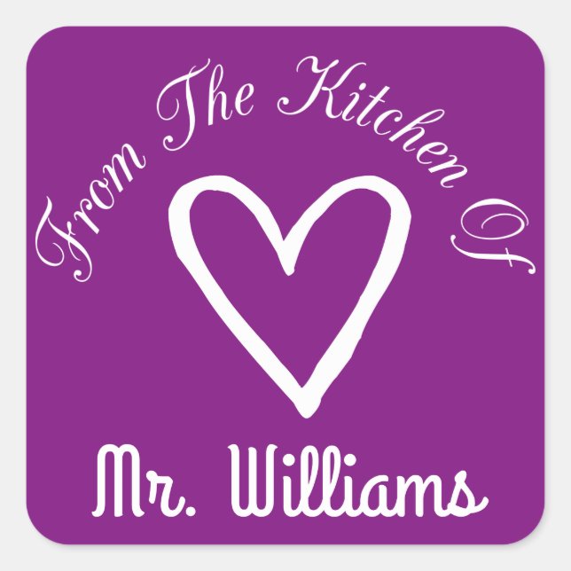 Adesivo Quadrado Da Cozinha De (Frente)