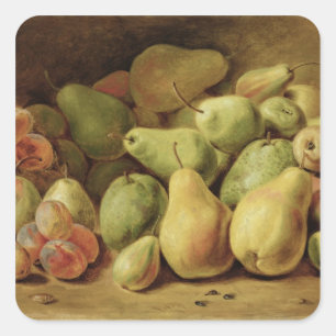 Adesivo Quadrado Da fruta vida ainda