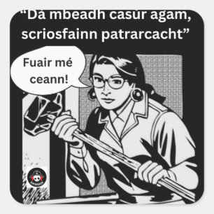 Adesivo Quadrado Dá mbeadh casúr agam