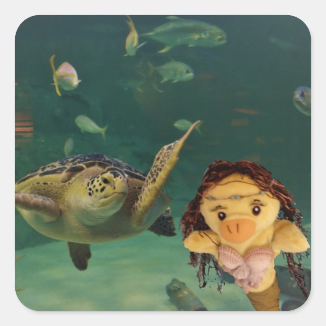 Adesivo Quadrado da Sereia Danni (Frente)