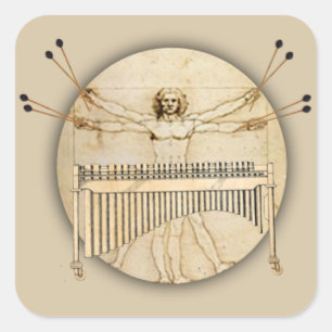 Adesivo Quadrado Da Vinci Mallet Sticker