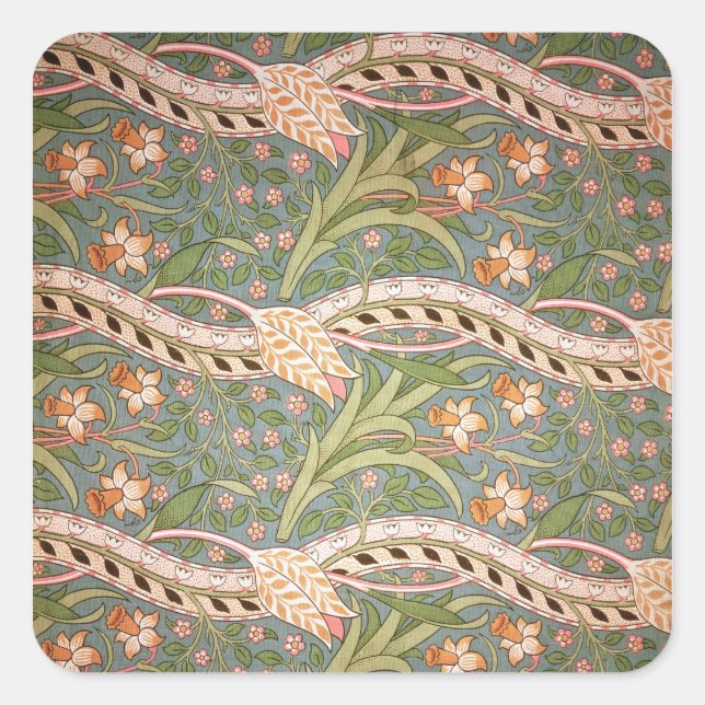 Adesivo Quadrado Daffodil Chintz', 1875 (Frente)