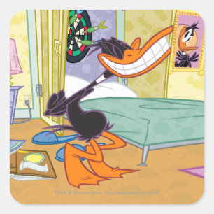 Adesivo Quadrado DAFFY DUCK™ Grande Sorriso