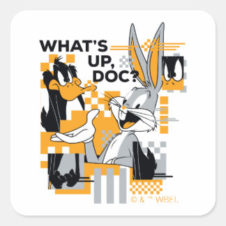 Adesivo Quadrado DAFFY DUCK™ & INSETOS BUNNY™ Glitch