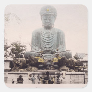 Adesivo Quadrado Daibutsu em Kobe, c.1880 (fotorreceptor colorido