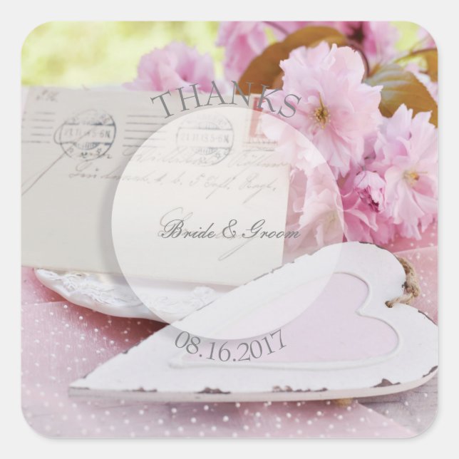 Adesivo Quadrado Daisies in Love- Editable Wedding Buquê (Frente)