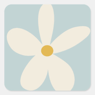 Adesivo Quadrado Daisy Sticker