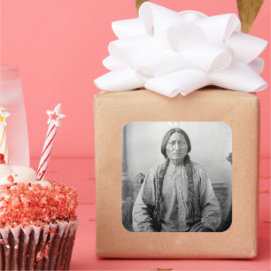 Adesivo Quadrado Dakota Leader Sitting Bull Nação Americana