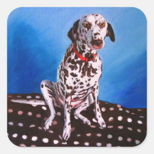 Adesivo Quadrado Dalmatian no coxim manchado 2011