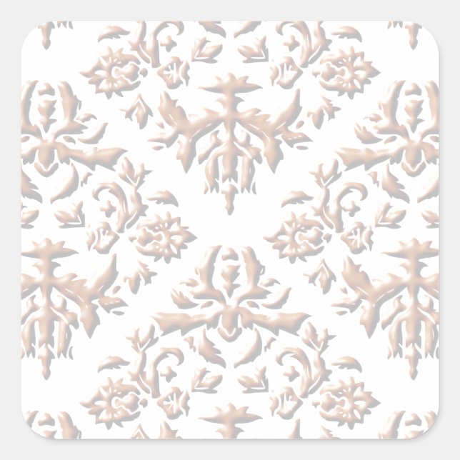 Adesivo Quadrado Damascos 3D (Frente)