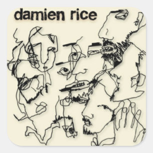 Adesivo Quadrado Damien Rice Sticker