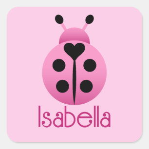 Adesivo Quadrado Damybugs Rosa