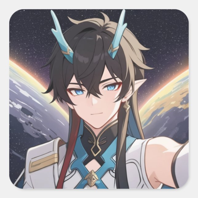 Adesivo Quadrado Dan Heng HSR (Frente)