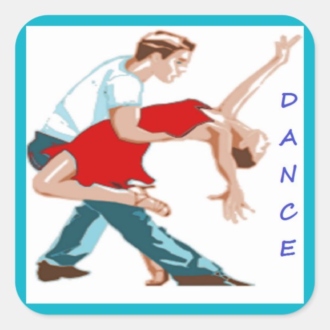 ADESIVO QUADRADO DANÇA (Frente)
