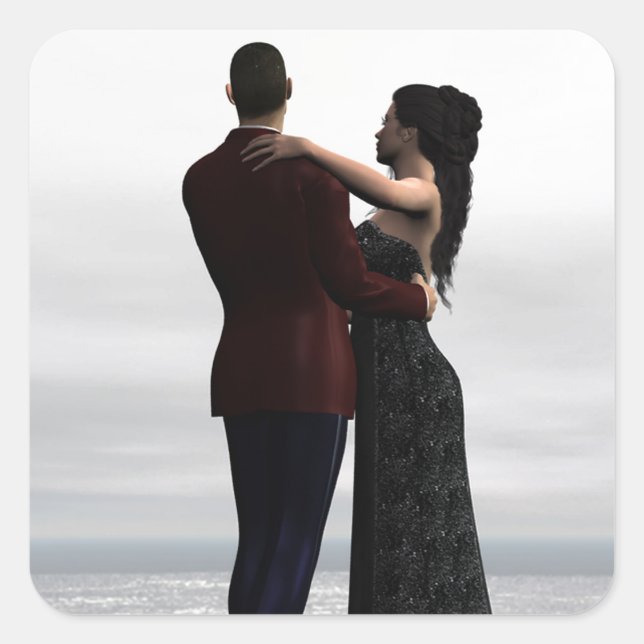 Adesivo Quadrado Dança Comigo (Frente)