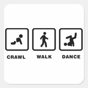 Adesivo Quadrado Dança de ruptura