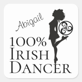 Adesivo Quadrado Dança personalizada de 100% de Calçado de dança de