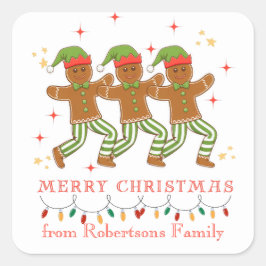 Adesivo Quadrado Dança Personalizada de Pão-Pão-Pão