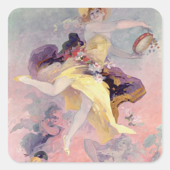 Adesivo Quadrado Dançarino Basco (Frente)