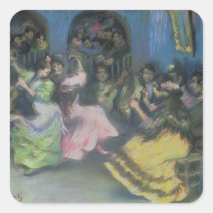 Adesivo Quadrado Dançarinos aciganados espanhóis, 1898
