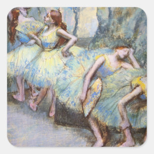Adesivo Quadrado Dancer Art Dancers, Balé Degas, pintura