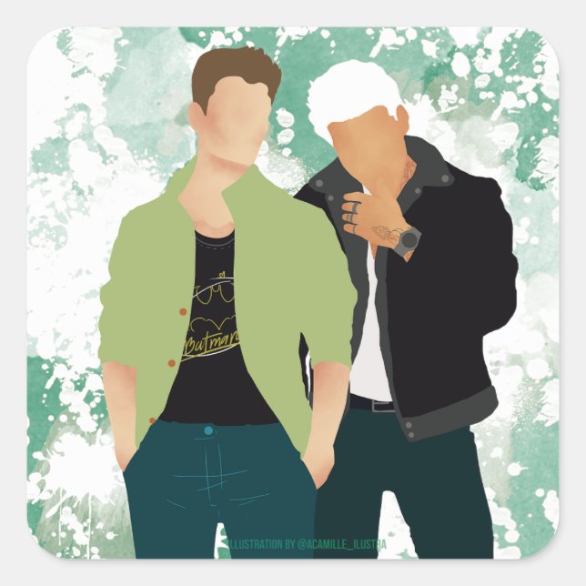 Adesivo Quadrado Danificado como nós - CA (Frente)