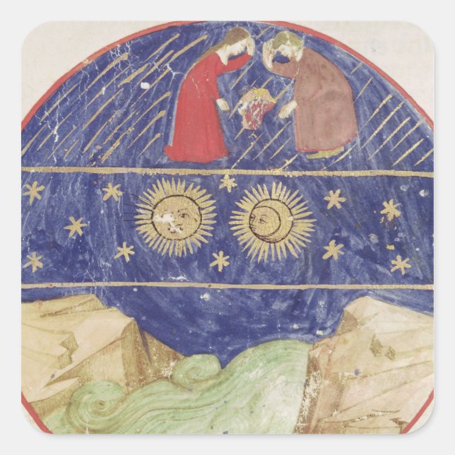 Adesivo Quadrado Dante e Beatrice (Frente)