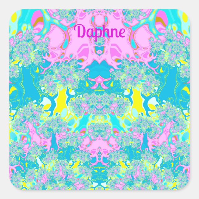 ADESIVO QUADRADO DAPHNE ~ PASTEL PERFECTION ~ (Frente)