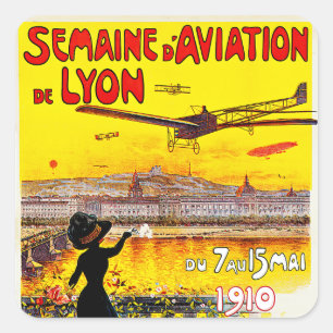 Adesivo Quadrado d'Aviation de Lyon de Semaine