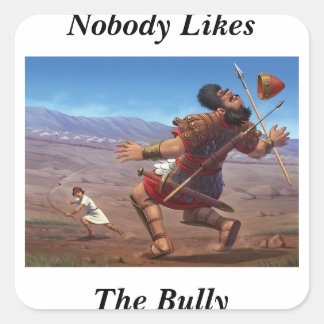 Adesivo Quadrado David vs. Golias