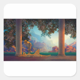 Adesivo Quadrado DAYBREAK Maxfield Parrish 1922 Stickers