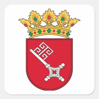 Adesivo Quadrado De brasões de Bremen
