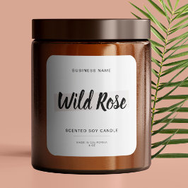 Adesivo Quadrado de Empacotamento de Velas de Scri