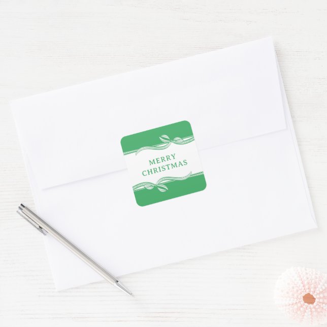 Adesivo Quadrado de Fita Listrada (Envelope)