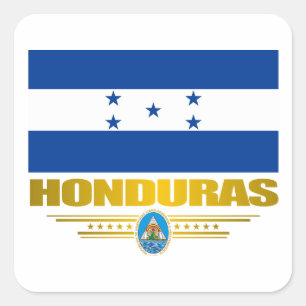 Adesivo Quadrado De "orgulho Honduras "