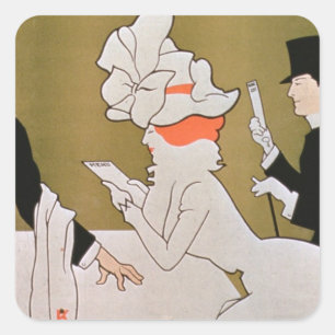 Adesivo Quadrado De "restaurante Tivoli, costa", Londres (litho da