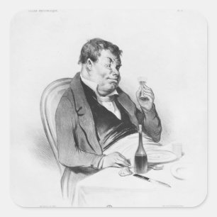 Adesivo Quadrado De "série do physionomique Galerie", Bordéus