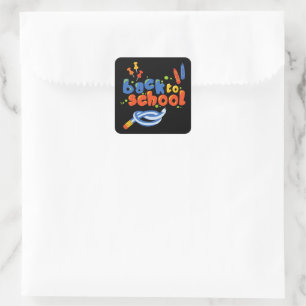 Adesivo Quadrado De Volta À Escola