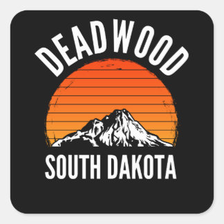 Adesivo Quadrado Deadwood South Dakota Mountain