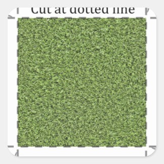 Adesivo Quadrado Decal Grass 1 polegada