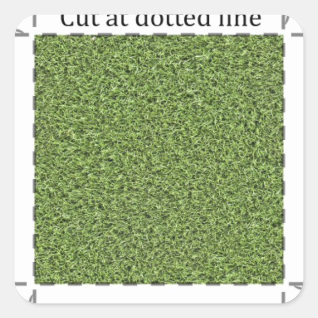 Adesivo Quadrado Decal Grass 1 polegada (Frente)