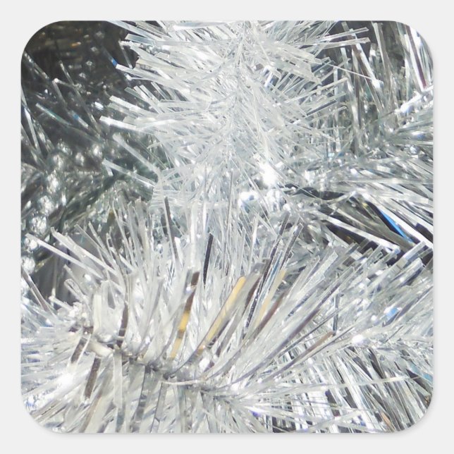 Adesivo Quadrado Decorações de Natal (Frente)