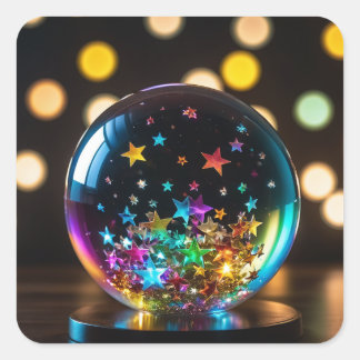 Adesivo quadrado decorativo.