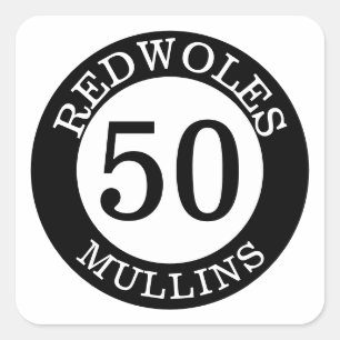 Adesivo Quadrado Decretos personalizados do botão do beisebol