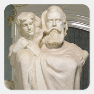 Adesivo Quadrado Dedicação a Brahms, 1909