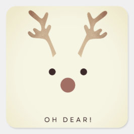 Adesivo Quadrado Deer Sticker