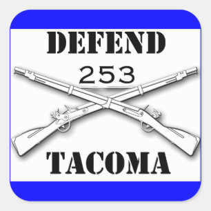 Adesivo Quadrado Defenda Tacoma