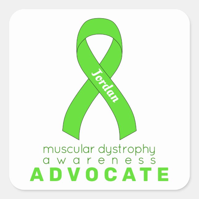 Adesivo Quadrado Defensor de distrofia muscular (Frente)