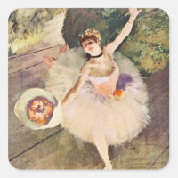 Degas Ballerina com Buquê de Flores
