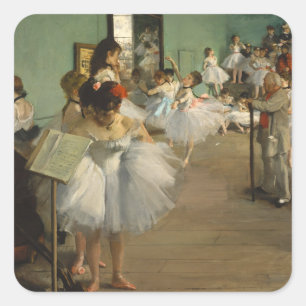 Adesivo Quadrado Degas Dance Class Balés Dancers Ballerina Art